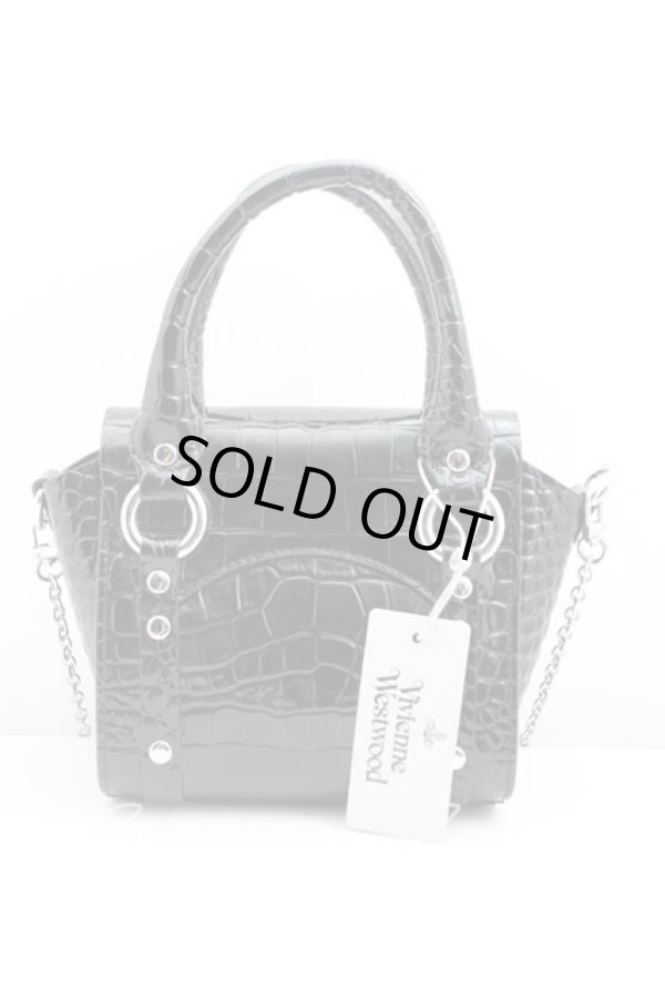 画像2: ヴィヴィアンウエストウッド 中古 / BETTY MINIハンドバッグ  黒  H-25-04-27-020-ba-OD-ZH (2)