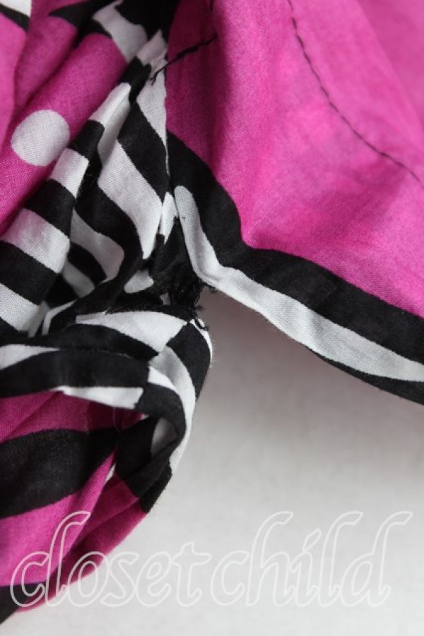 画像6: ANGLOMANIA 中古 / 総柄ワンピース 42(11号) 紫  H-25-04-27-002-op-OD-ZH (6)