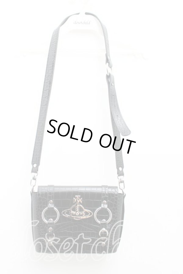 画像2: ヴィヴィアンウエストウッド 中古 / BETTYミニショルダーバッグ  黒  H-25-04-27-022-ba-OD-ZH (2)