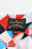 画像3: ANGLOMANIA 中古 / 幾何学柄ワンピース 40（9号相当） 赤ｘ青  H-25-04-27-003-op-OD-ZH (3)