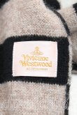 画像2: ヴィヴィアンウエストウッド 中古 / ポンポン付ボーダーマフラー  茶×黒  H-25-04-27-059-gd-IN-ZH (2)