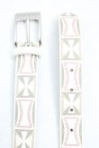 画像2: ヴィヴィアンウエストウッド 中古 / 総柄ptベルト  白  H-25-04-27-067-gd-IN-ZH (2)