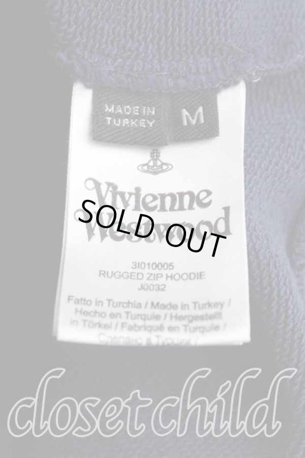 画像4: ヴィヴィアンウエストウッド 中古 / タイガーストライプスジップパーカー M 青  H-25-04-27-013-to-IN-ZH (4)