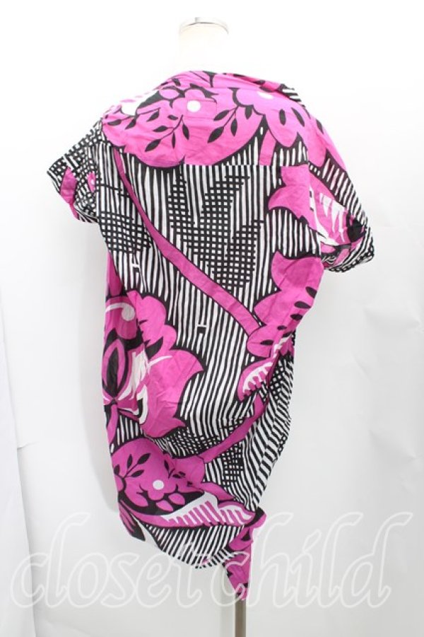 画像2: ANGLOMANIA 中古 / 総柄ワンピース 42(11号) 紫  H-25-04-27-002-op-OD-ZH (2)