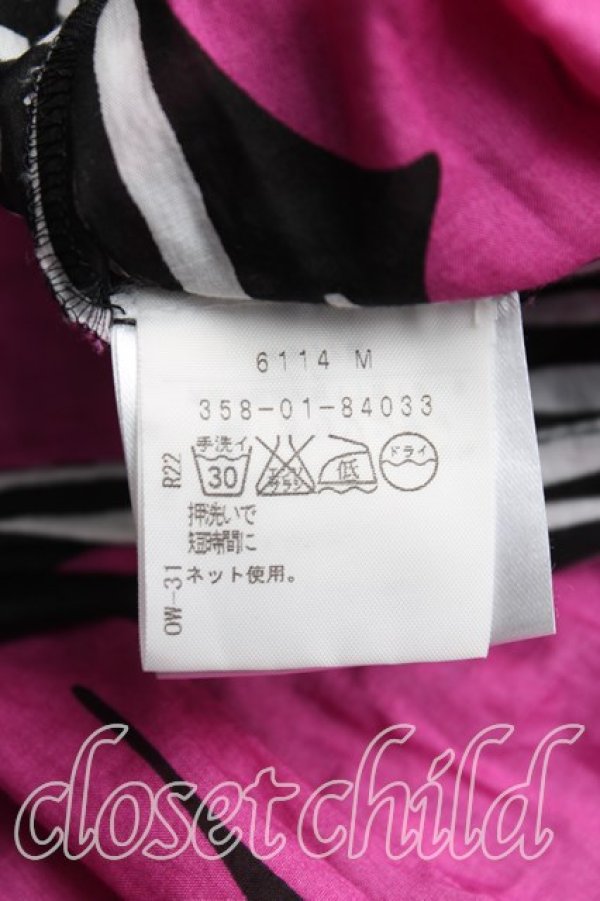 画像4: ANGLOMANIA 中古 / 総柄ワンピース 42(11号) 紫  H-25-04-27-002-op-OD-ZH (4)