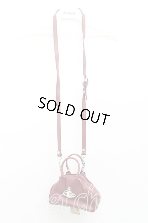 画像2: ヴィヴィアンウエストウッド 中古 / サフィアーノミニヤスミンバッグ  ボルドー  H-25-04-27-019-ba-OD-ZH (2)