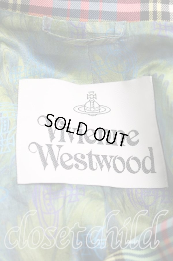 画像3: ヴィヴィアンウエストウッド 中古 / CUT OFF DBジャケット 36(XS) 青  H-25-05-04-002-jc-OD-ZH (3)