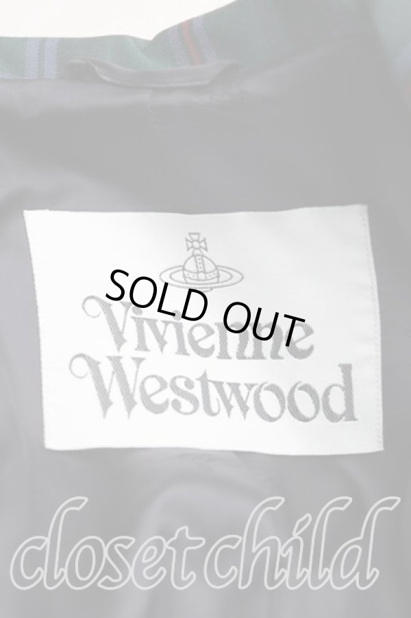 画像3: ヴィヴィアンウエストウッド 中古 / DRUNKEN TARTAN TAILOR ジャケット 36(XS) 緑  H-25-05-04-003-jc-OD-ZH (3)