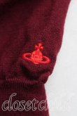 画像6: ヴィヴィアンウエストウッド 中古 / 単色オーブ刺繍カーディガン 2（9号相当） ボルドー  H-25-05-04-029-to-OD-ZH (6)