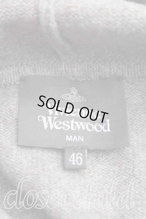 画像3: ヴィヴィアンウエストウッド MAN 中古 / ハート&オーブ刺繍フーディニット 46(メンズM) 茶  H-25-05-04-030-to-IN-ZH (3)