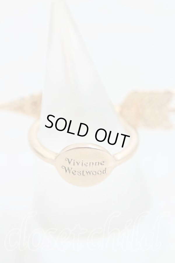 画像4: ヴィヴィアンウエストウッド 中古 / LUMINITAリング XS(9号) ゴールド  H-25-05-04-053-rg-IN-ZH (4)