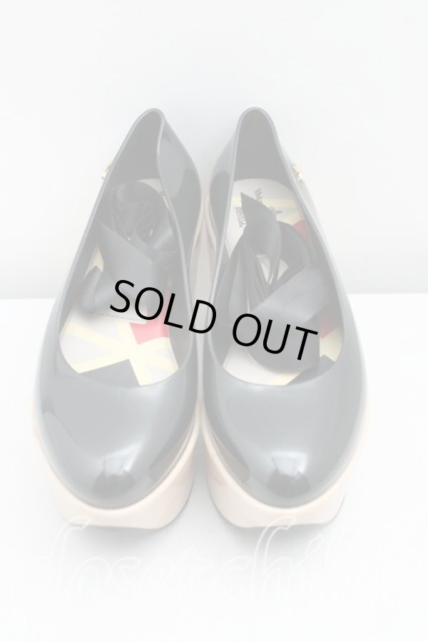 画像2: ヴィヴィアンウエストウッド×Melissa 中古 / メリッサ ロッキンホースバレリーナ EU38(24cm) 黒  H-25-05-04-054-sh-OD-ZH (2)