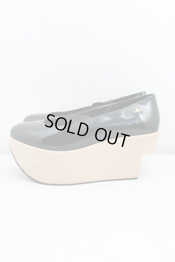 画像3: ヴィヴィアンウエストウッド×Melissa 中古 / メリッサ ロッキンホースバレリーナ EU38(24cm) 黒  H-25-05-04-054-sh-OD-ZH (3)