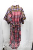 画像2: ヴィヴィアンウエストウッド 中古 / タータンチェックワンピース 00(ワンサイズ) 紫×赤  H-25-05-04-006-op-IN-ZH (2)