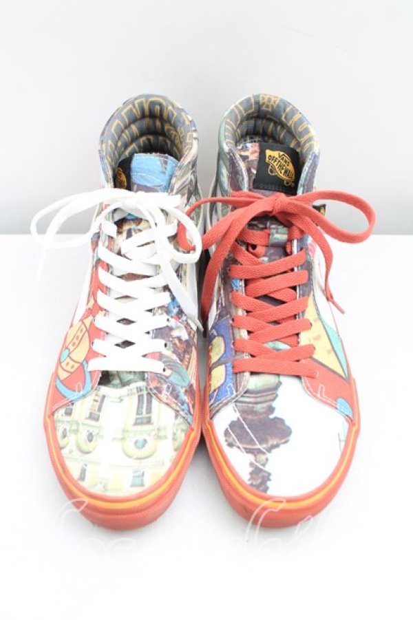 画像2: ANGLOMANIA×VANS 中古 / コラボレーションスニーカーピカデリーサーカスプリント 25.5 マルチ  H-25-05-04-057-sh-IN-ZH (2)