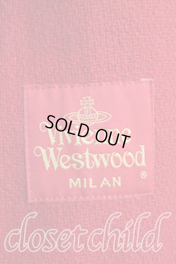 画像3: ヴィヴィアンウエストウッド 中古 / タータンチェックPコート 44(13号) 赤  H-25-05-04-007-co-IN-ZH (3)