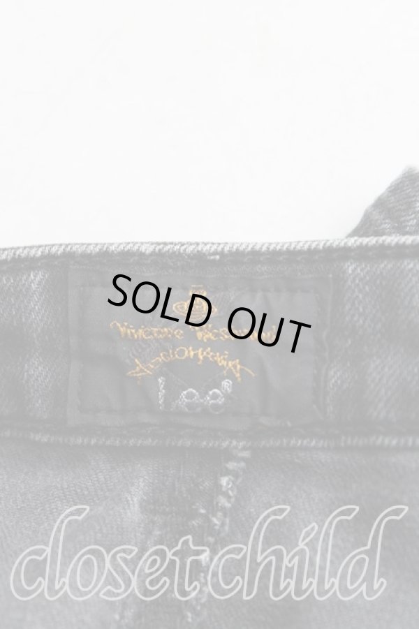 画像3: ヴィヴィアンウエストウッド Anglomania and Lee 中古 / スキニージーン W27 黒  H-25-05-04-012-pa-OD-ZH (3)