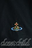 画像6: ヴィヴィアンウエストウッド 中古 / カラーオーブ刺繍開襟半袖シャツ 40(9号相当) 黒  H-25-05-04-016-bl-IN-ZH (6)