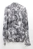 画像2: ANGLOMANIA 中古 / ヘアー柄シャツ 46（メンズM相当） 黒  H-25-05-04-017-bl-OD-ZH (2)