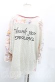 画像2: ANGLOMANIA 中古 / Thank youカットソー S ベージュ  H-25-05-11-019-to-OD-ZH (2)