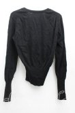 画像2: ヴィヴィアンウエストウッド 中古 / 単色オーブ刺繍ニット 3（11号相当） 黒  H-25-05-11-021-to-OD-ZH (2)