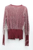 画像2: ヴィヴィアンウエストウッド 中古 / 錦糸ラメカーディガン 2（9号相当） ボルドー  H-25-05-11-026-to-OD-ZH (2)