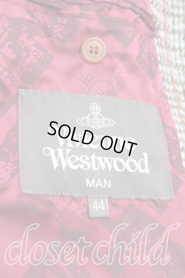 画像3: ヴィヴィアンウエストウッド MAN 中古 / チェックPコート 44（メンズS） 茶  H-25-05-11-004-co-OD-ZH (3)