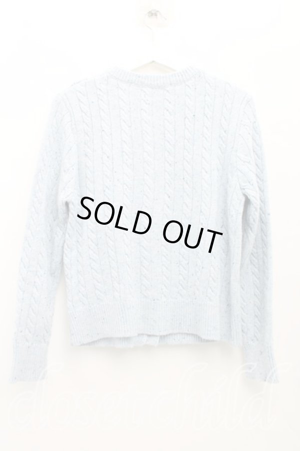 画像2: ヴィヴィアンウエストウッド 中古 / ラインオーブ刺繍カーディガン M サックス  H-25-05-11-041-to-OD-ZH (2)