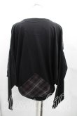 画像2: ヴィヴィアンウエストウッド 中古 / タータンチェックブロッキングトップ 00（ワンサイズ） 黒  H-25-05-11-045-to-OD-ZH (2)