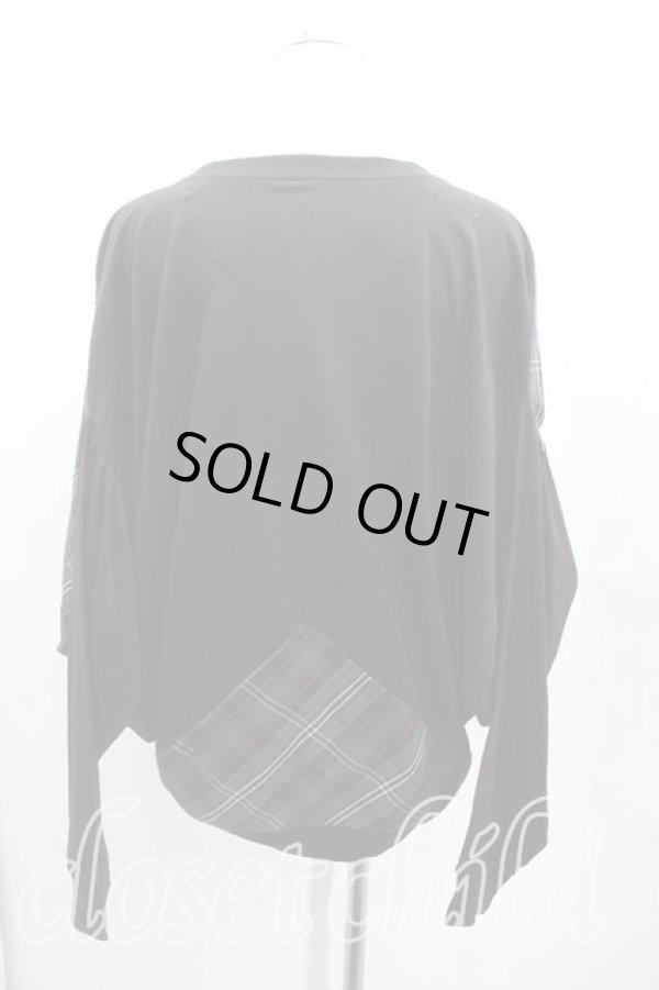 画像2: ヴィヴィアンウエストウッド 中古 / タータンチェックブロッキングトップ 00（ワンサイズ） 黒  H-25-05-11-045-to-OD-ZH (2)