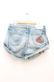 画像2: ANGLOMANIA 中古 / カットラス刺繍ショートデニム 40（L相当） インディゴ  H-25-05-11-006-pa-OD-ZH (2)