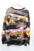 画像2: ANGLOMANIA 中古 / FLOWER TAPEスウェット 38（M相当） 黒  H-25-05-11-049-to-OD-ZH (2)