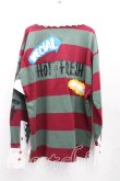 画像2: ヴィヴィアンウエストウッド 中古 / ビッグピッチボーダートップス 00（ワンサイズ） カーキ  H-25-05-11-052-to-OD-ZH (2)
