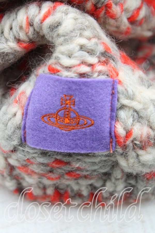 画像2: ヴィヴィアンウエストウッド 中古 / スヌード  青ｘ灰  H-25-05-11-065-gd-OD-ZH (2)