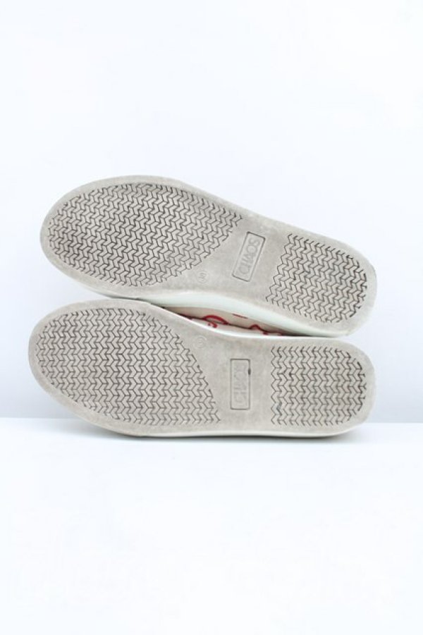 画像5: ヴィヴィアンウエストウッド 中古 / PLIMSOLLロースニーカー 38（24cm） 赤ｘ生成  H-25-05-18-021-sh-OD-ZH (5)