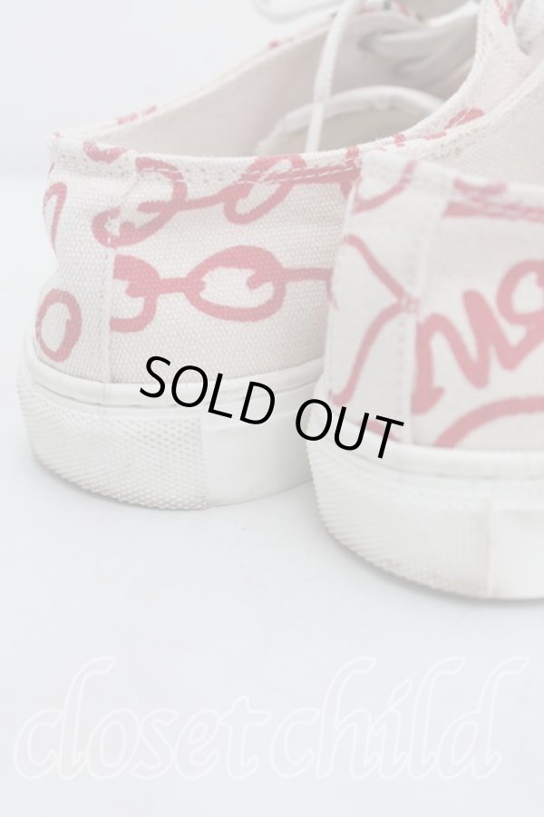 画像6: ヴィヴィアンウエストウッド 中古 / PLIMSOLLロースニーカー 38（24cm） 赤ｘ生成  H-25-05-18-021-sh-OD-ZH (6)