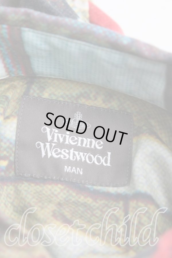 画像3: ヴィヴィアンウエストウッド MAN 中古 / ピカデリーptロングシャツ FREE 赤  H-25-05-18-046-bl-OD-ZH (3)