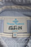 画像3: ヴィヴィアンウエストウッド MAN 中古 / カラーオーブ刺繍ストライプシャツ 46（メンズM相当） 青  H-25-05-25-022-bl-OD-ZH (3)