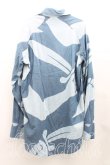 画像2: ANGLOMANIA 中古 / 短剣ptカバーオールシャツ 46 青  H-25-05-25-023-bl-OD-ZH (2)