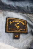 画像3: ANGLOMANIA 中古 / 短剣ptカバーオールシャツ 46 青  H-25-05-25-023-bl-OD-ZH (3)