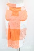 画像2: ヴィヴィアンウエストウッド 中古 / ブロックチェックペンシルスカート 38（7号相当） オレンジ  H-25-05-25-027-sk-OD-ZH (2)