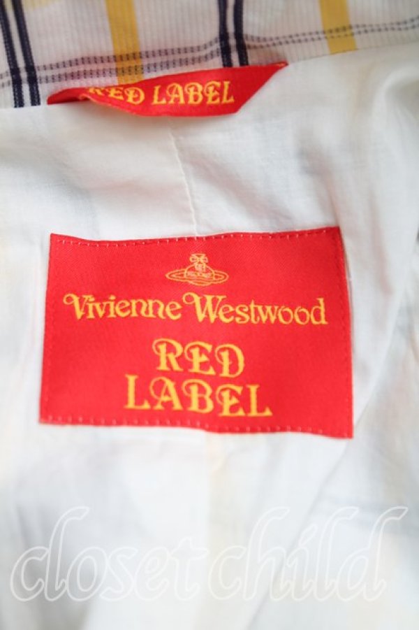 画像3: ヴィヴィアンウエストウッド 中古 / グラフチェックシングルジャケット サイズ40（9号） 黄色  H-25-05-25-001-jc-OD-ZH (3)