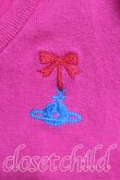 画像6: ヴィヴィアンウエストウッド 中古 / エッセンシャルオーブ刺繍カーディガン 2（9号相当） ピンク  H-25-05-25-057-to-OD-ZH (6)