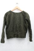 画像2: ヴィヴィアンウエストウッド 中古 / ギャザーニット 2（9号相当） カーキ  H-25-05-25-063-to-OD-ZH (2)