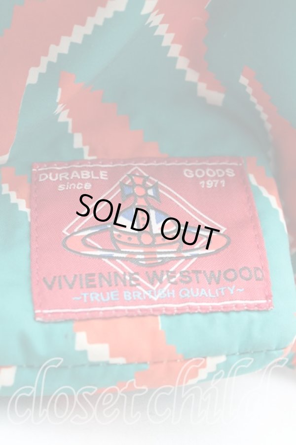 画像6: ヴィヴィアンウエストウッド 中古 / タイガーショルダーバッグ  緑×オレンジ  H-25-05-25-082-ba-IN-ZH (6)