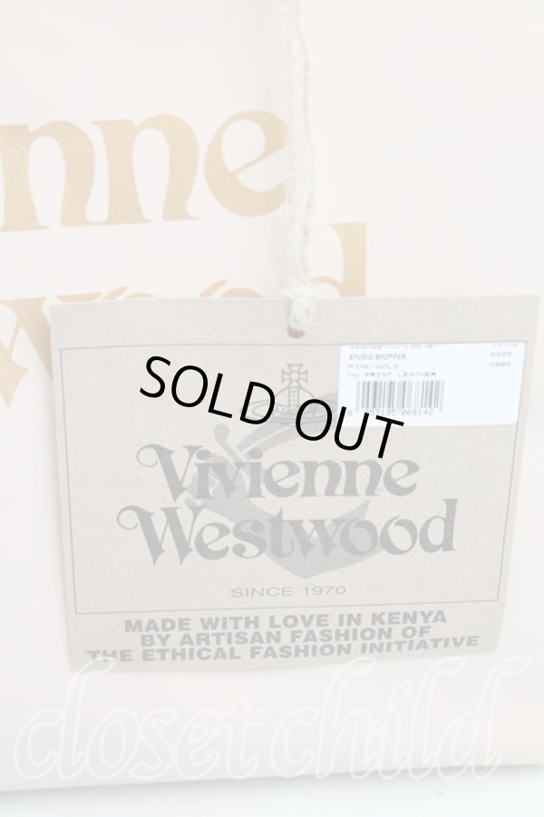 画像5: ヴィヴィアンウエストウッド 中古 / STUDIO SHOPPERトートバッグL  ピンクゴールド  H-25-05-25-084-ba-IN-ZH (5)