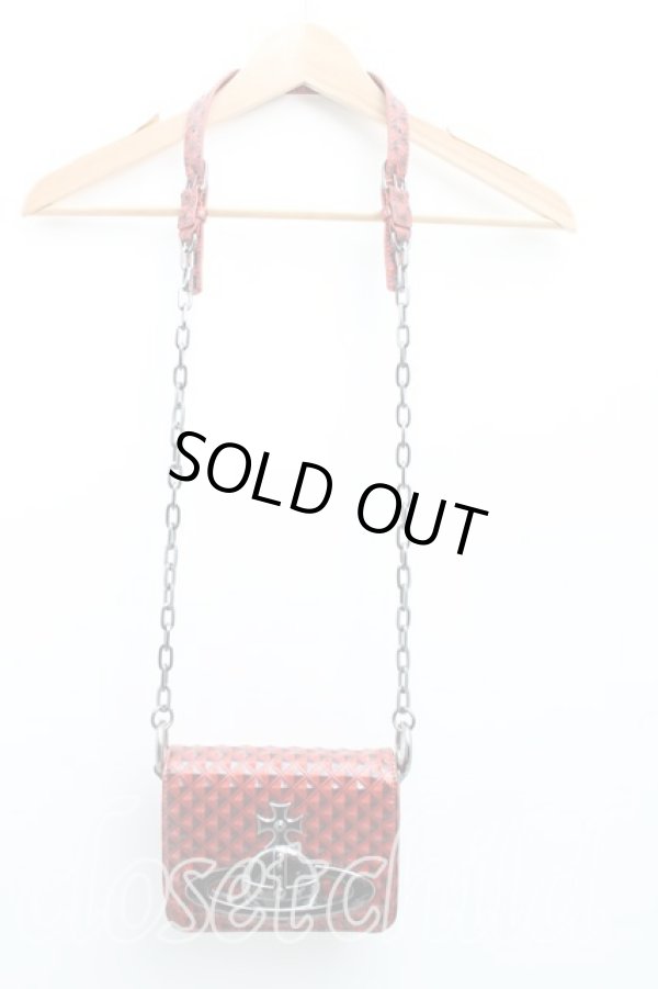 画像2: ヴィヴィアンウエストウッド 中古 / プリズムオーブショルダーバッグ  赤  H-25-05-25-093-ba-OD-ZH (2)