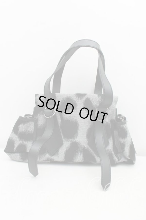 画像2: ヴィヴィアンウエストウッド 中古 / レオパードハンドバッグS  黒  H-25-05-25-101-ba-IN-ZH (2)