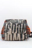 画像3: ANGLOMANIA 中古 / ロゴ総柄トートバッグ  茶×灰  H-25-05-25-104-ba-IN-ZH (3)