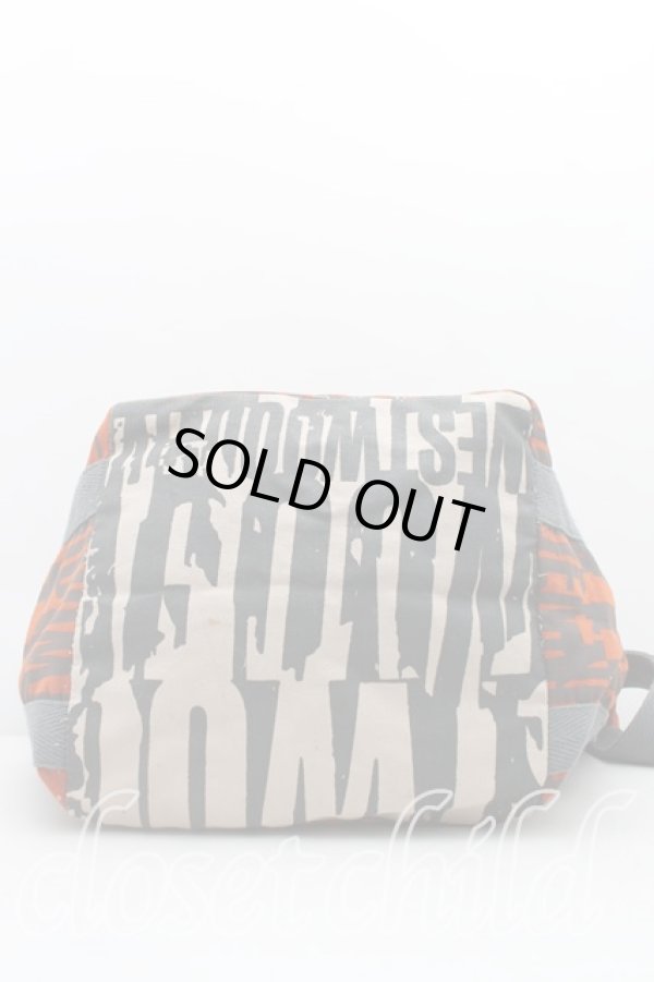 画像3: ANGLOMANIA 中古 / ロゴ総柄トートバッグ  茶×灰  H-25-05-25-104-ba-IN-ZH (3)